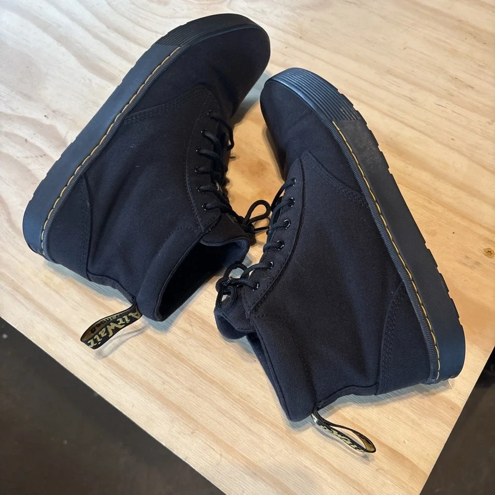 Dr. Martens Cairo Canvas Chukka Boots Men's Sz 10 AW004 Black Very Good Cond.